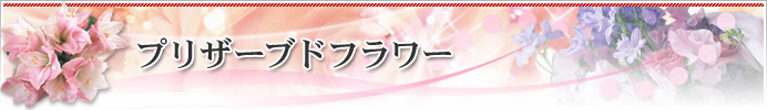 プリザーブドフラワー